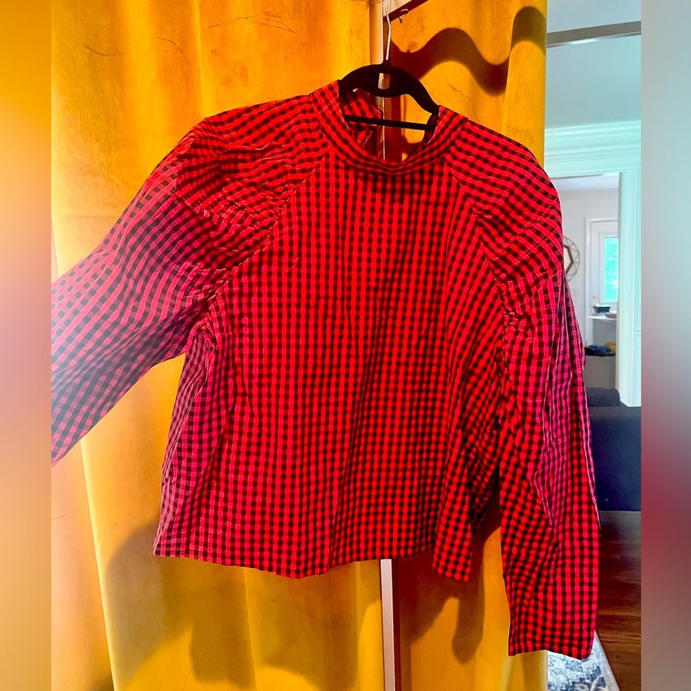 H&M blouse plaid